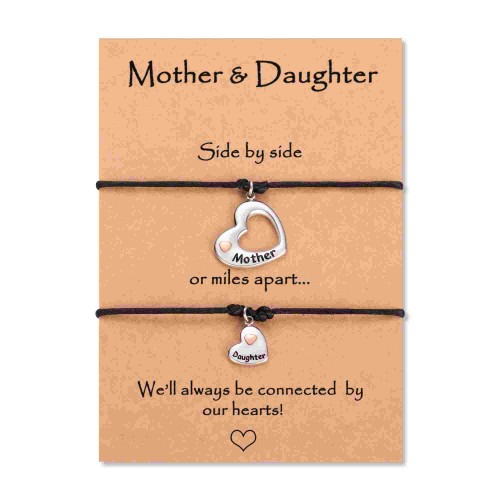 Matching Necklace Bracelet Set for Mother and Daughter